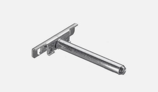 Tablarträger Nova 15 – für 19 mm Böden, Ø 12 mm Bolzen, glanzverzinkt