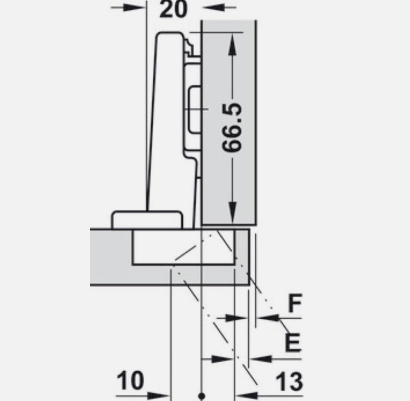 BLUM Blumotion Scharnier 110° – Soft-Close Möbelband